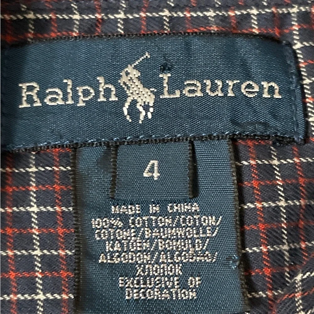 Boy's Ralph Lauren Long Sleeve Shirt Size 4
